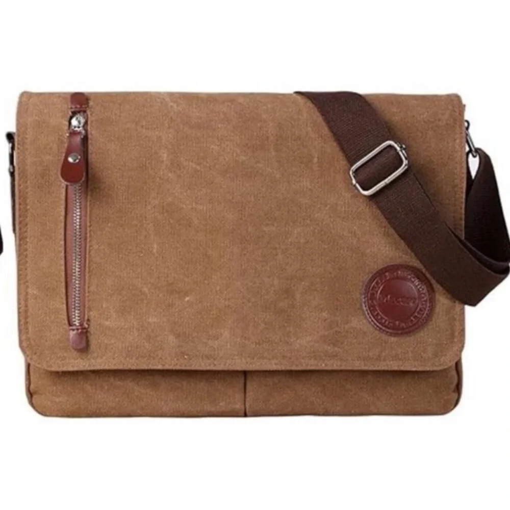 Crossbody Bag for Men Vintage Coffee NEW